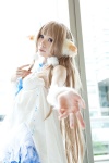 animal_ears blonde_hair chii_(chobits) cosplay cuffs headdress lingerie necklace rinrinko tsubasa_chronicle rating:Safe score:0 user:pixymisa