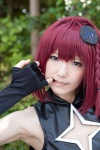 aki_(iv) braid cosplay croptop detached_sleeves headdress keyhole kurosaki_mea red_hair to_love-ru to_love-ru_darkness rating:Safe score:1 user:pixymisa