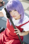 blouse boots cosplay jumper katana kisa mawari_madoka purple_hair sword tenjou_tenge rating:Safe score:0 user:nil!