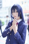 aki_(iv) blazer blouse blue_hair cosplay love_live!_school_idol_project school_uniform sonoda_umi rating:Safe score:0 user:nil!