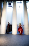 blazer boots cape cc cleavage code_geass cosplay crossplay gloves gown green_hair laces lelouch_lamperouge mask miho momose_riyu trousers rating:Safe score:0 user:nil!
