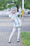 cosplay dress gloves ibuki_iyoko idolmaster_2 nurse nurse_cap nurse_uniform shijou_takane thighhighs white_legwear zettai_ryouiki rating:Safe score:2 user:nil!