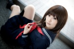 cosplay hiromichi ichigo_100 kneesocks pleated_skirt sailor_uniform school_uniform skirt toujou_aya rating:Safe score:1 user:Log