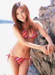 beach bikini cleavage ocean side-tie_bikini swimsuit tatsumi_natsuko ys_web_225 rating:Safe score:0 user:nil!