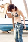 bikini camouflage denim jeans minami_akina pants_pull swimsuit twintails unbuttoned rating:Safe score:0 user:nil!