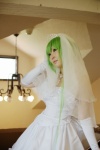 cc code_geass cosplay dress elbow_gloves gloves green_hair mosaic_kakera tatsuki veil rating:Safe score:0 user:nil!