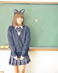 animal_ears blouse cardigan cat_ears mimi_girls pleated_skirt school_uniform skirt tokky rating:Safe score:1 user:nil!
