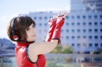 cosplay fingerless_gloves gloves headset meiko moco vocaloid rating:Safe score:2 user:nil!