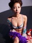 bikini_top boa cleavage kiss_the_marine okubo_mariko open_robe robe shorts swimsuit rating:Safe score:0 user:nil!