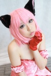 animal_ears armbands boots cat_ears choker cosplay dress gloves momomiya_ichigo pink_hair satsuki_usagi strapless tokyo_mew_mew rating:Safe score:0 user:pixymisa