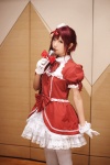 cosplay dress gloves ibara microphone original red_hair side_ponytail thighhighs rating:Safe score:1 user:nil!
