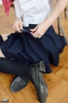 4k-star_279 black_legwear ishikawa_yuumi open_clothes pleated_skirt sailor_uniform school_uniform skirt thighhighs twintails zettai_ryouiki rating:Safe score:0 user:nil!
