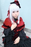 bows cosplay dress hat k kushina_anna red_eyes tiered_skirt uriu white_hair rating:Safe score:1 user:pixymisa