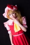 blonde_hair blouse cosplay eastern_fran flandre_scarlet hat skirt suzuka touhou vest rating:Safe score:0 user:nil!