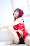 amami_haruka cosplay fan hair_ribbons idolmaster panties qipao shino_kei the_kei_m@ster rating:Safe score:1 user:nil!
