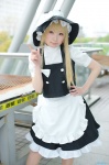apron blonde_hair blouse braid cosplay hazuki_minami kirisame_marisa skirt tank_top touhou witch_hat rating:Safe score:0 user:nil!