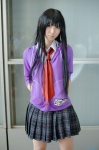 akiyama_mio blouse cosplay hoodie k-on! pleated_skirt rinami school_uniform skirt tie rating:Safe score:1 user:nil!