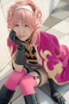 anya_alstreim boots cape code_geass cosplay croptop garters gloves hairband pink_hair shiina_yun shorts thighhighs rating:Safe score:0 user:nil!