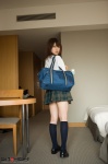 blouse bookbag costume kneesocks miku_(iii) pleated_skirt school_uniform side-b_038 skirt rating:Safe score:1 user:nil!