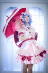 blue_hair cosplay dress hat maropapi remilia_scarlet touhou touhou_ningyou_fuminori_shirizu_2 umbrella wings rating:Safe score:0 user:nil!