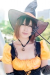 corset cosplay detached_sleeves dress narihara_riku necklace original wand witch witch_hat rating:Safe score:0 user:pixymisa
