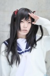 cardigan cosplay harumiya_yun love_plus sailor_uniform school_uniform takane_manaka twintails rating:Safe score:1 user:nil!