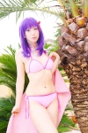 bikini cosplay fate/series fate/stay_night hair_ribbons matou_sakura purple_hair sachi_budou side-tie_bikini swimsuit rating:Safe score:1 user:nil!