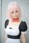 alicetene- apron collar cosplay dress maid maid_uniform original pink_hair rating:Safe score:0 user:nil!