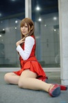 akb48 blouse cosplay kojima_haruna_(cosplay) nanamo pantyhose pleated_skirt sheer_legwear skirt vest rating:Safe score:4 user:nil!