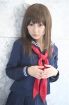 cosplay hiromichi ichigo_100 pleated_skirt sailor_uniform school_uniform skirt toujou_aya rating:Safe score:0 user:nil!