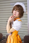 apron blouse code_geass cosplay genderswap hairband hazuki_kasei jumper kururugi_suzaku waitress waitress_uniform rating:Safe score:0 user:pixymisa