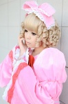 babydoll blonde_hair bloomers cosplay hairbow hinaichigo katakura_rin ribbons rozen_maiden rating:Safe score:0 user:nil!