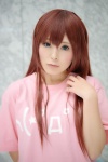 akitsu_honoka blue_eyes cosplay makise_kurisu red_hair steins;gate tshirt rating:Safe score:0 user:pixymisa