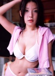 bikini_top cleavage cool_and_beauty hoodie kawamura_aki miniskirt ponytail skirt swimsuit rating:Safe score:2 user:nil!
