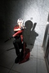 boots cosplay dante devil_may_cry guns leather_pants overcoat reizi silver_hair rating:Safe score:0 user:nil!