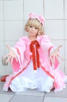 babydoll blonde_hair bloomers cosplay hairbow hinaichigo katakura_rin ribbons rozen_maiden rating:Safe score:0 user:nil!