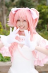 <3 choker cosplay dress gloves kaname_madoka moya pink_hair puella_magi_madoka_magica twintails rating:Safe score:0 user:nil!