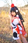 amatsuka_miyu ass blouse cosplay fan panties pleated_skirt scarf shameimaru_aya skirt skirt_lift tokin_hat touhou wings rating:Safe score:3 user:nil!