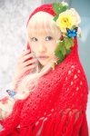 blonde_hair cosplay dress flowers hasui_yuuri little_red_riding_hood original shawl rating:Safe score:0 user:nil!