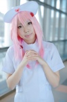 cosplay dress guilty_crown nurse nurse_cap nurse_uniform pink_hair souna yuzuriha_inori rating:Safe score:0 user:nil!