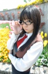blouse chocoball cosplay glasses pantyhose read_or_die skirt tie vest yomiko_readman rating:Safe score:1 user:nil!
