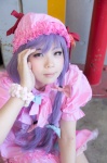 bows bracelet cosplay dress hat kouwaaiki patchouli_knowledge purple_hair touhou twintails rating:Safe score:0 user:pixymisa
