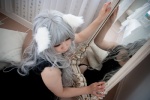 animal_ears cat_ears chokotto_hime cosplay dress masiyu_itigo shiroko silver_hair rating:Safe score:0 user:pixymisa