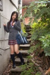 blouse bookbag cardigan kneesocks pleated_skirt school_uniform shizuka_(ii) skirt rating:Safe score:1 user:nil!