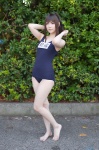 barefoot cosplay ponytail school_swimsuit swimsuit tagme_character tagme_series utatane_orepa rating:Safe score:3 user:nil!