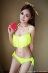 bikini cleavage hairbow side-tie_bikini swimsuit toro_yu_zhu xiuren_005 rating:Safe score:0 user:nil!