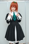 aoi_nagisa cosplay dress kneehighs ponytail ryuuna school_uniform strawberry_panic! tie rating:Safe score:0 user:nil!