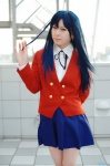 blazer blouse blue_hair cosplay kawashima_ami kazuha pantyhose pleated_skirt school_uniform skirt toradora! rating:Safe score:1 user:nil!