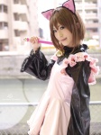animal_ears blouse cardcaptor_sakura cat_ears cosplay jumper kinomoto_sakura koyoi wand rating:Safe score:0 user:nil!