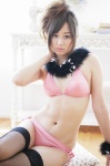 bikini boa fishnet_stockings natsukawa_jun side-tie_bikini swimsuit thighhighs rating:Safe score:0 user:nil!